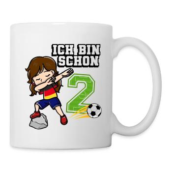 Football Girl J’ai déjà 2 ans - Mug blanc - blanc - Droite
