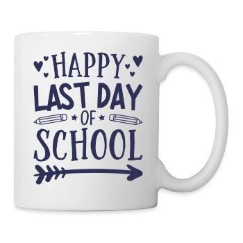 Dernier jour d’école - Mug blanc - blanc - Droite