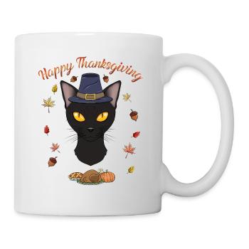Bombay Cat Lover I Joyeux Thanksgiving - Mug blanc - blanc - Droite