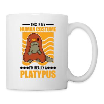 Platypus Human Costume Halloween - Mug - white - Right