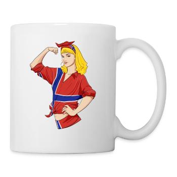 Norwegian Girl Unbreakable I Norwegian Heritage - Mug - white - Right