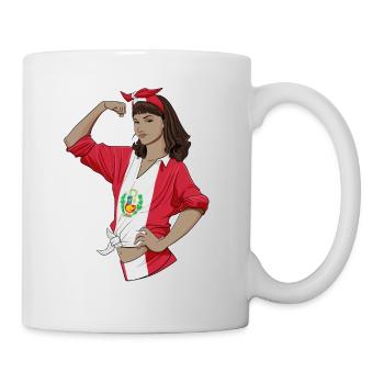 Peruvian Girl Unbreakable I Peruvian Heritage I - Tasse - Weiß - Rechts