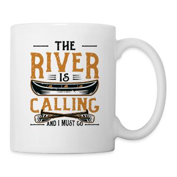 The River Is Calling And I Must Go Kayak Sport - Mug - white - Right
