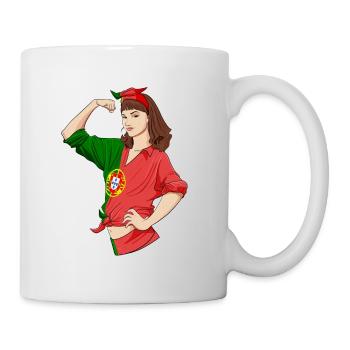 Portugese Girl Unbreakable Portugese Heritage - Tasse - Weiß - Rechts