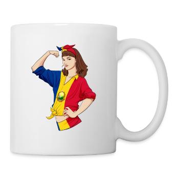 Romanian Girl Unbreakable I Romanian Heritage I - Mug - white - Right