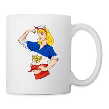 Russian Girl Unbreakable I Russian Heritage I - Tasse - Weiß - Rechts