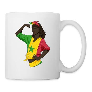 Senegalese Girl Unbreakable Senegalese Heritage - Mug - white - Right