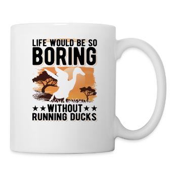Running Gift Running Duck Bottle Duck - Mug - white - Right