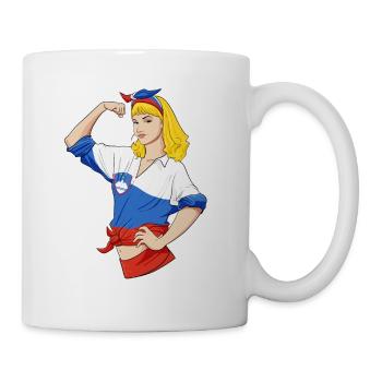 Fille slovène Incassable Héritage slovène - Mug blanc - blanc - Droite