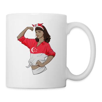 Singapore Girl Unbreakable Singapour Héritage - Mug blanc - blanc - Droite