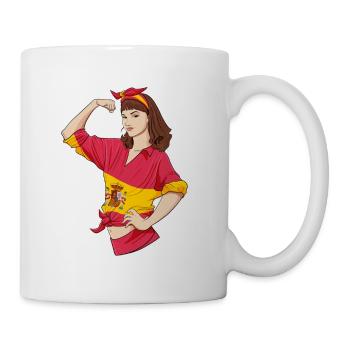 Fille espagnole incassable I Héritage espagnol I - Mug blanc - blanc - Droite