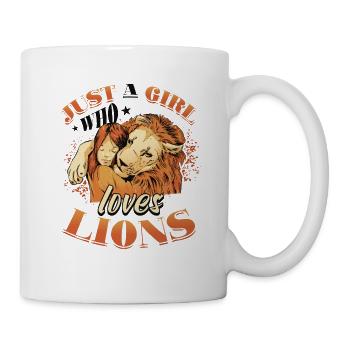 Just a girl who loves lion women. - Mug - white - Right