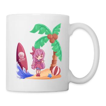 Surfing Manga Anime Manga Island Holiday - Mug - white - Right