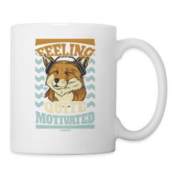 Motivation motivieren Karriere Positiv Geschenk - Tasse - Weiß - Rechts