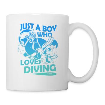 Diving Scuba Instructor Holiday Summer Gift - Mug - white - Right
