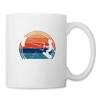 Das Leben beginnt bei 20 Knoten Kitesurfer - Tasse - Weiß - Rechts