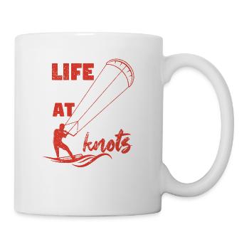 Kitesurfer Kiteboarder Outdoor Sport Life Begins - Mug - white - Right