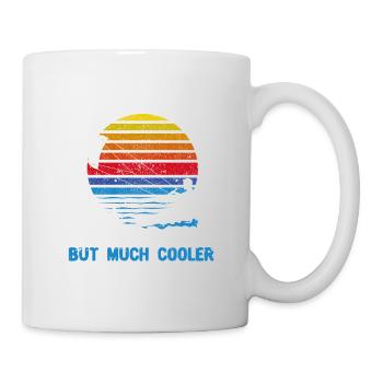 Lustige Surfen Kite Surfer Vatertag Kiteboarding - Tasse - Weiß - Rechts