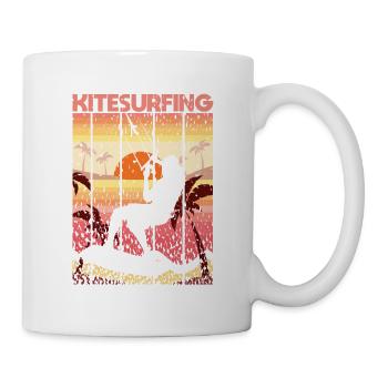 Kitesurfen Kiteboarding Kitesurfer Wassersport - Tasse - Weiß - Rechts