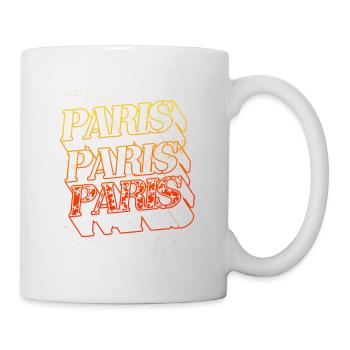 Paris France City Skyline Home Font - Mug blanc - blanc - Droite