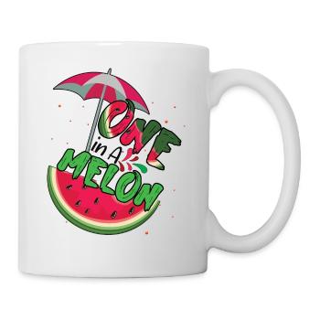 One In Watermelon Beach 2022 Tropical Hello Summer - Tasse - Weiß - Rechts