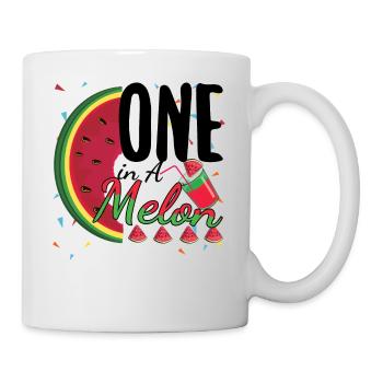 Beach 2022 One In Watermelon Tropical Hello Summer - Tasse - Weiß - Rechts
