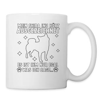 Lustiges Shiba Inu Hundehalter Motiv Shiba Inu - Tasse - Weiß - Rechts