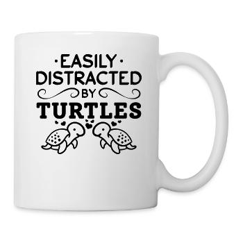 Light by Turtles I Sea Turtle Lover Cute Turtle - Mug - white - Right