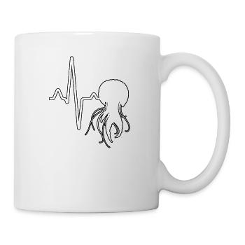 Battements de cœur de méduse - Mug blanc - blanc - Droite