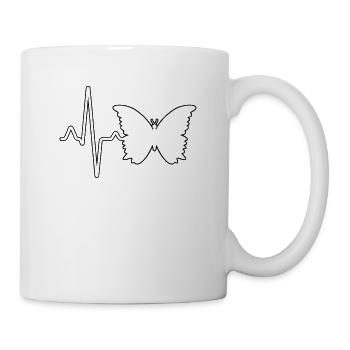 Butterfly Heartbeat - Mug - white - Right