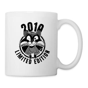 Édition limitée 2010 Crazy Raccoon Raccoon - Mug blanc - blanc - Droite