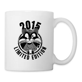 Édition limitée 2015 Crazy Raccoon Raccoon - Mug blanc - blanc - Droite