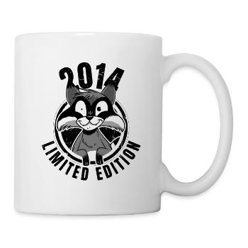 Édition limitée 2014 Crazy Raccoon Raccoon - Mug blanc - blanc - Droite