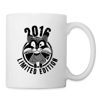 Édition limitée 2016 Crazy Raccoon Raccoon - Mug blanc - blanc - Droite