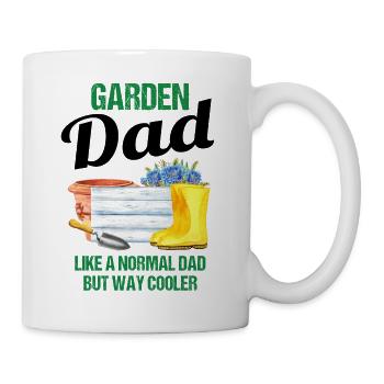 Garten Papa Lustiger Spruch Geschenk Herren - Tasse - Weiß - Rechts
