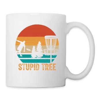 Stupid tree-disc-golf-grape harvest-crucial - Mug - white - Right