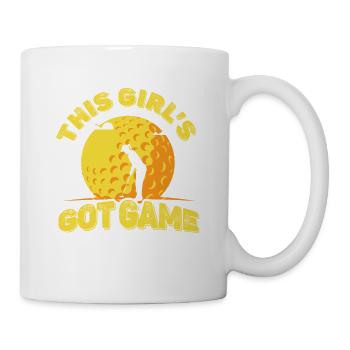 Dieses Mädchen Bekam Spiel-golfspieler-golfspieler - Tasse - Weiß - Rechts