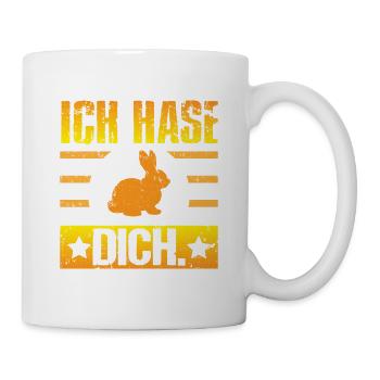 Ich Hase Dich - Tasse - Weiß - Rechts