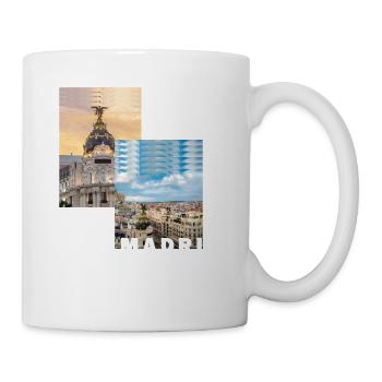 Madrid Spain City Skyline Home Love Holidays - Mug - white - Right