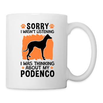 An Podenco gedacht Spanien Jagdhund - Tasse - Weiß - Rechts