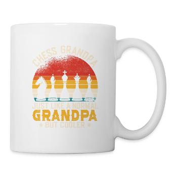 Grand-père d’échecs comme un grand-père normal mais cool - Mug blanc - blanc - Droite