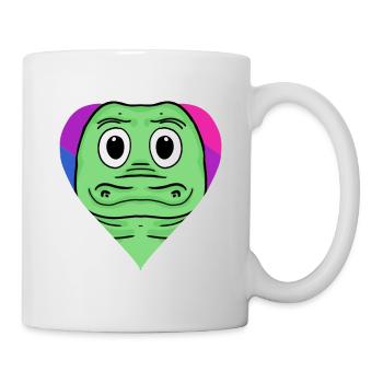 Bisexuell Krokodil Geschenk - Tasse - Weiß - Rechts