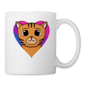 Cadeau bisexuel Bengal Cat Cat - Mug blanc - blanc - Droite