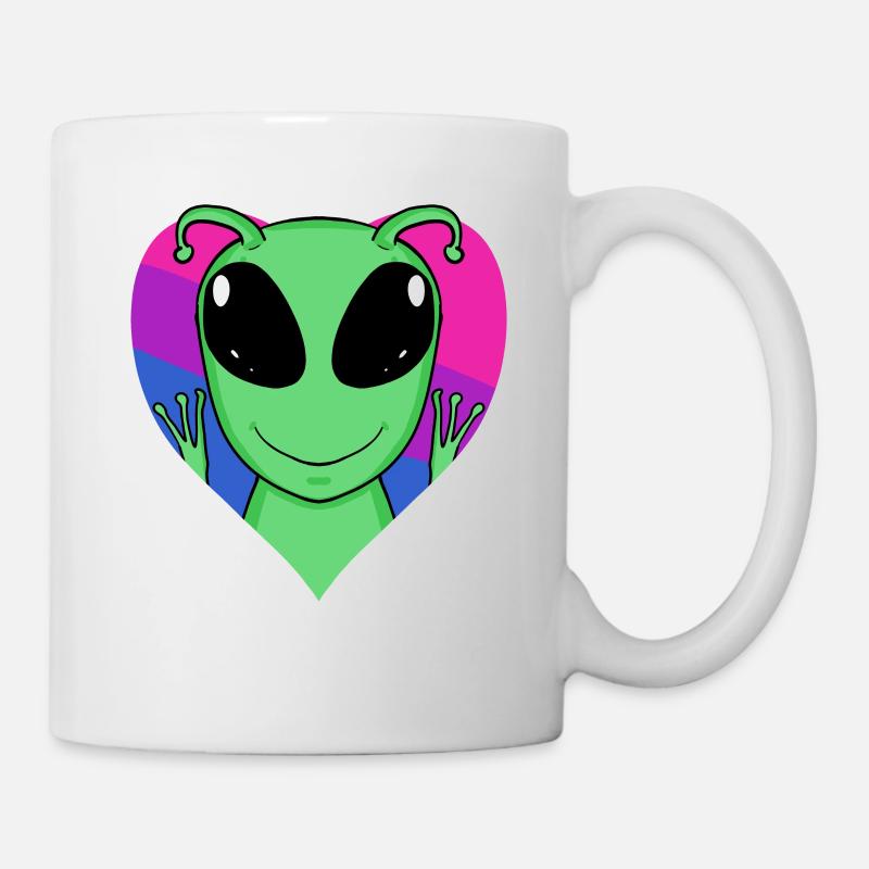 Bisexuell Außerirdisches Leben Geschenk - Tasse - Weiß
