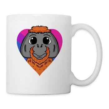 Cadeau orang-outan bisexuel - Mug blanc - blanc - Droite