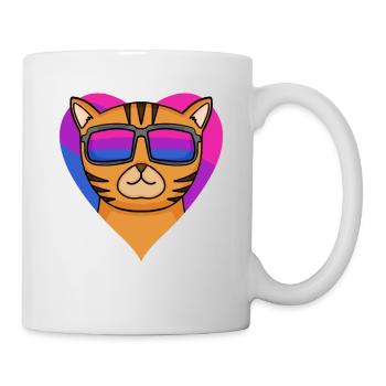 Cadeau bisexuel Bengal Cat Cat - Mug blanc - blanc - Droite