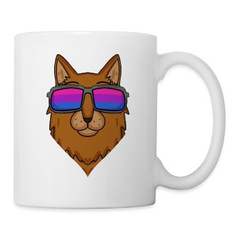 Cadeau de chat somalien bisexuel - Mug blanc - blanc - Droite