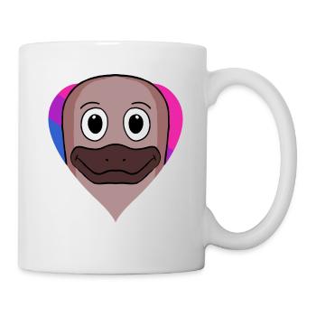 Bisexuell Schnabeltier Geschenk - Tasse - Weiß - Rechts