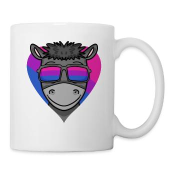 Bisexuell Esel Geschenk - Tasse - Weiß - Rechts