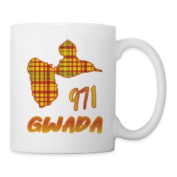 Geschenkidee guadeloupe gwada 971 style madras - Tasse - Weiß - Rechts